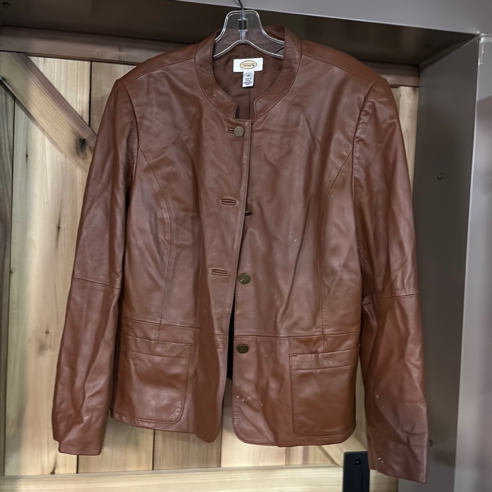 Talbots leather jacket. Nice condition.